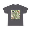 T-Shirt — Tropical Jungle Animals Graphic Tee (Zebra & Tiger Leaf Print)