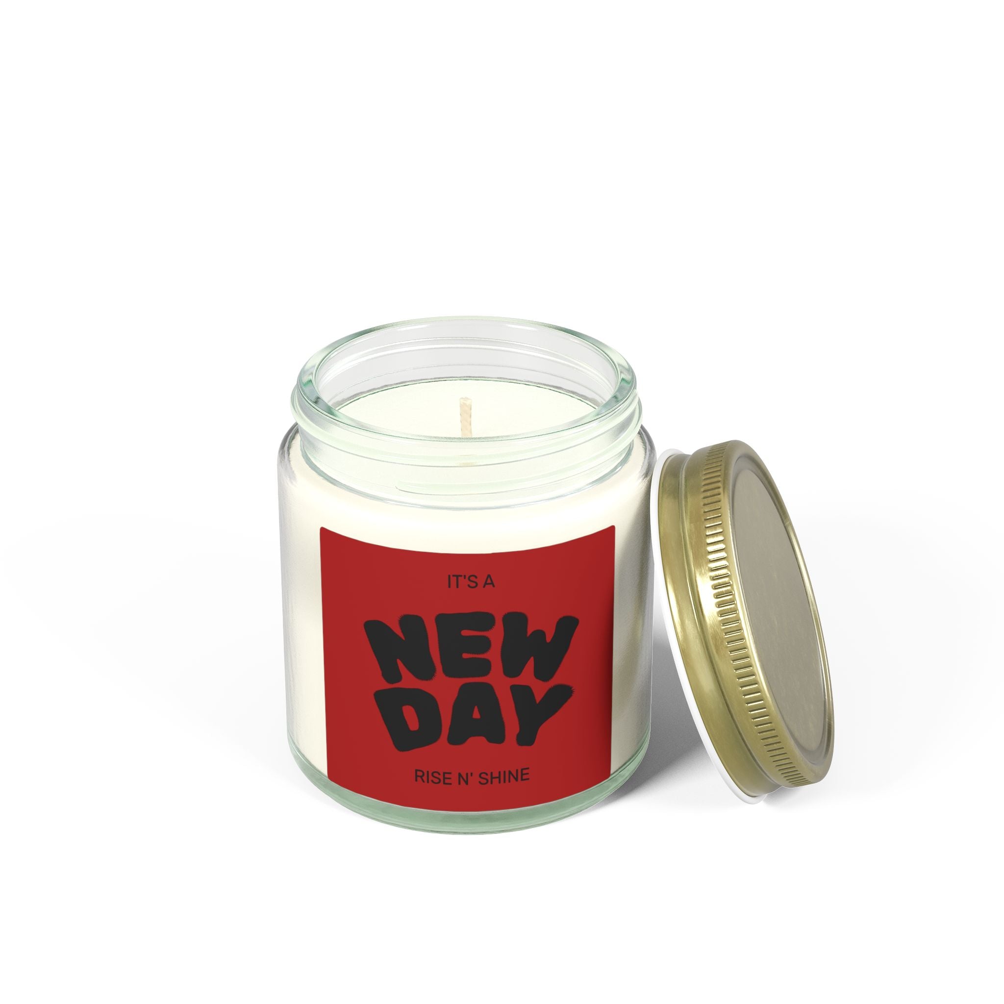 Coconut Apricot Scented Candle — "It's a New Day" 4oz/9oz Jar