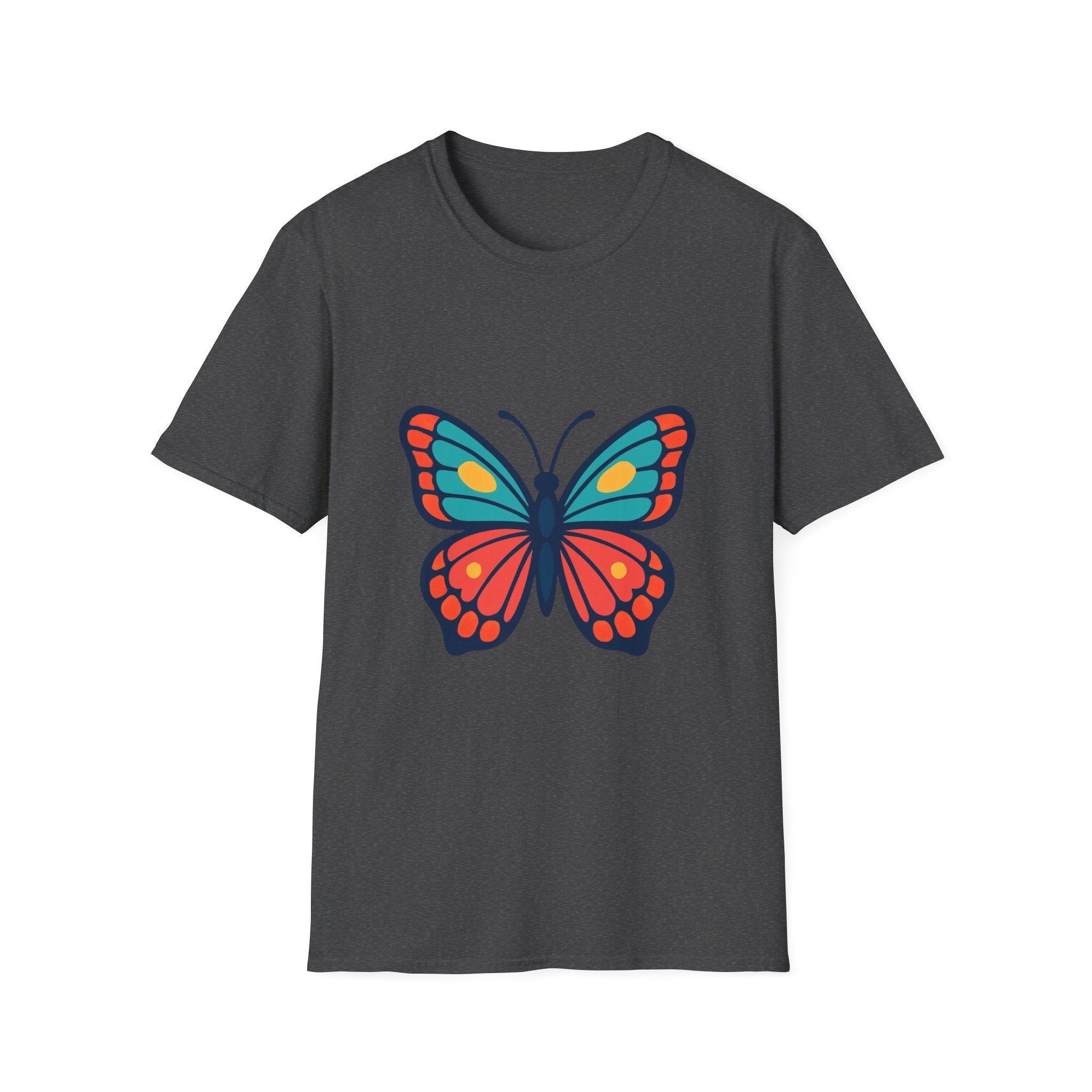 Butterfly Graphic T‑Shirt — Colorful Retro Monarch Tee