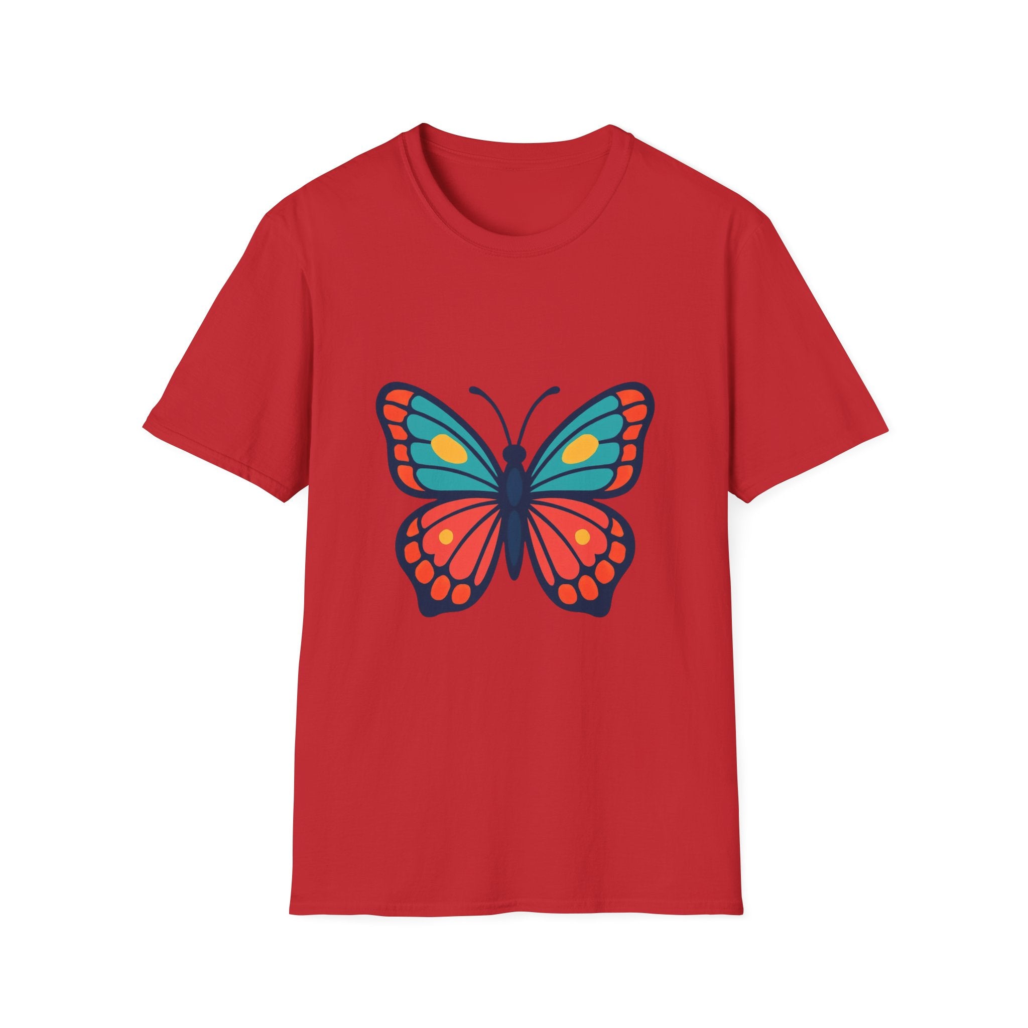 Butterfly Graphic T‑Shirt — Colorful Retro Monarch Tee