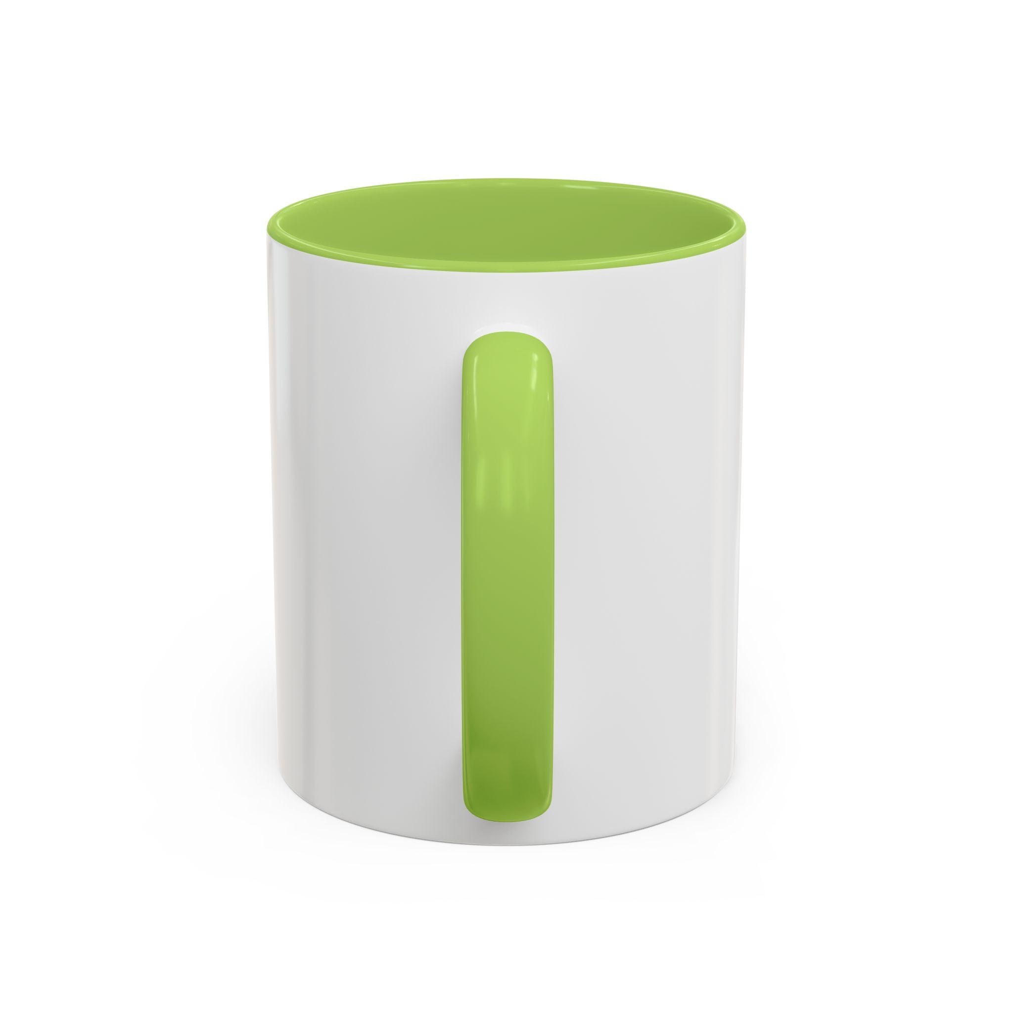 Olive Heart Accent Coffee Mug – Modern Minimalist Ceramic Tea & Coffee Cup