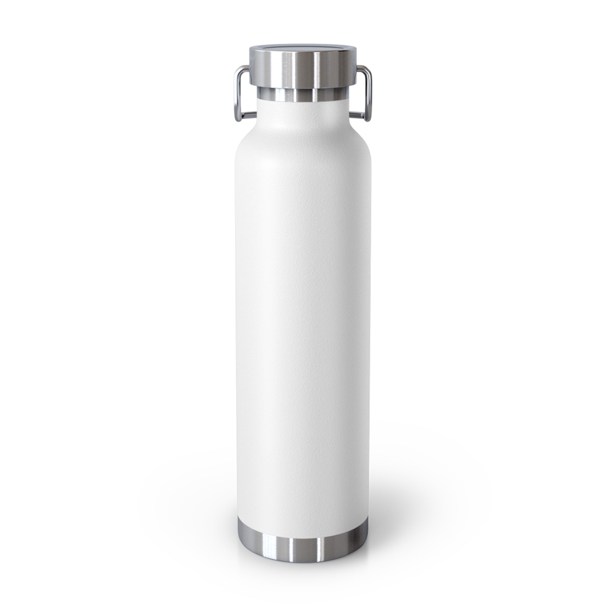 22oz Copper Vacuum Bottle — “Hustle More, Coffee Less” Stainless Insulated Water Bottle