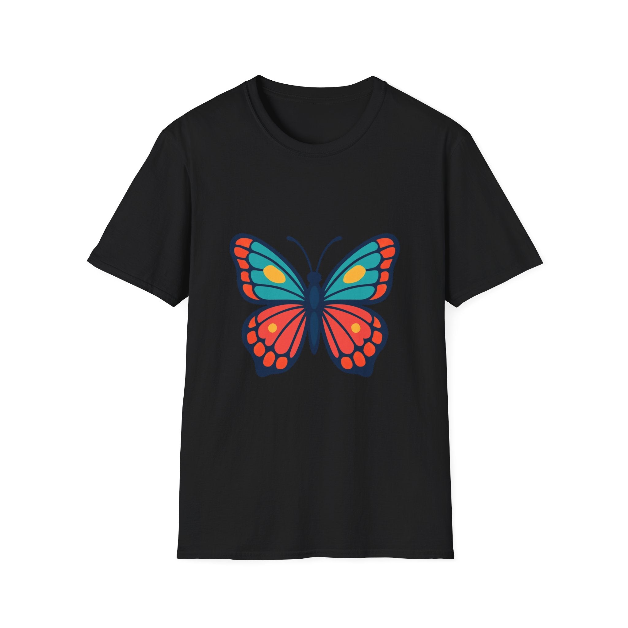 Butterfly Graphic T‑Shirt — Colorful Retro Monarch Tee