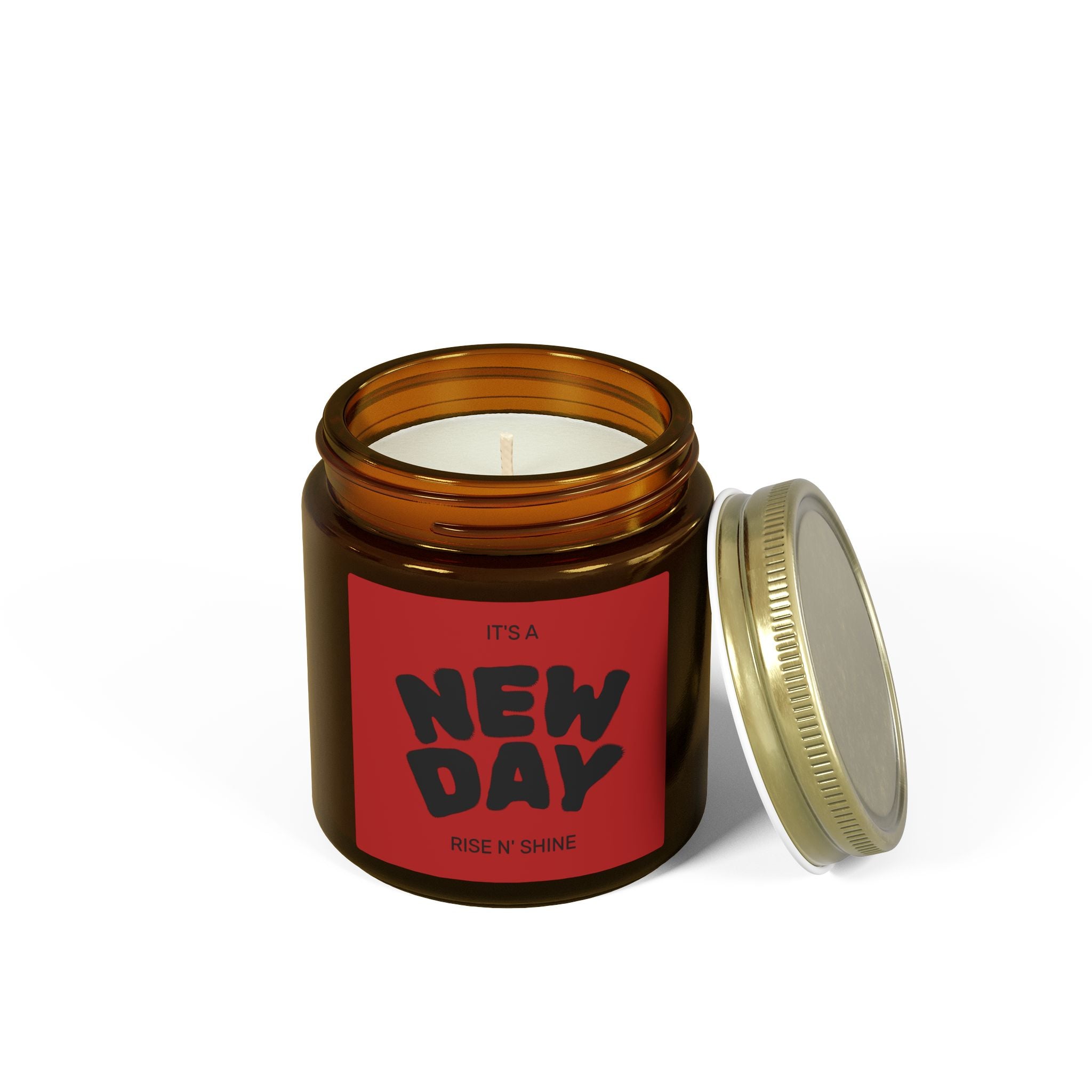 Coconut Apricot Scented Candle — "It's a New Day" 4oz/9oz Jar